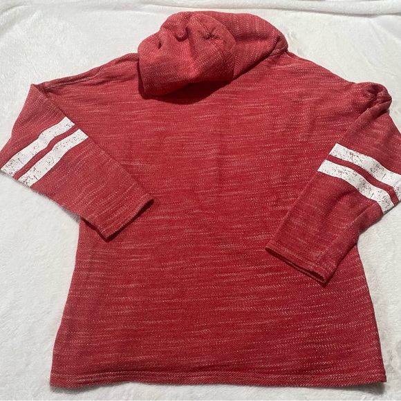 NHL DETROIT RED WINGS HOODIE Womens Size S Lace Up Retro Lightweight Sweatshirt - Picture 8 of 10